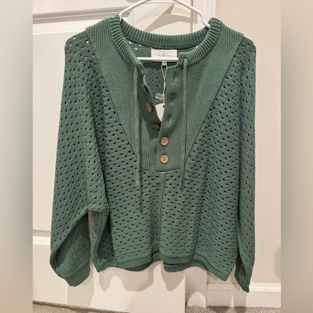 La February Buttoned Sweater